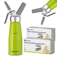 SYFON DO BITEJ ŚMIETANY HENDI ZIELONY + 100X NABOJE N2O