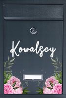 Skrzynka na listy pocztowa z własnym nadrukiem UV NAZWISKIEM WIELE WZORÓW