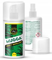 Mugga Środek komary kleszcze zielona 9,5% spray 75ml DEET Odstraszasz
