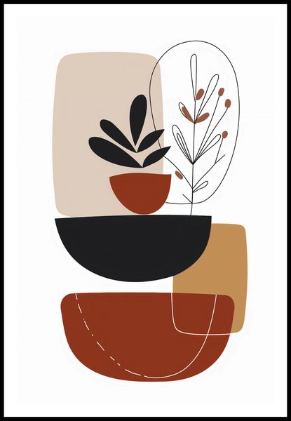 Plakat 61x91,5cm Botaniczna Abstrakcja zdjęcie 3