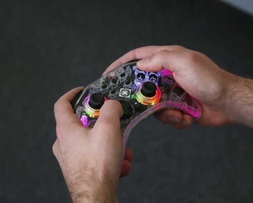 Pad Deltaco Pad bezprzewodowy transparentny RGB Switch/PC/Android na Arena.pl