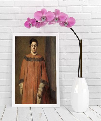 Girl in Red, Edgar Degas - plakat 29,7x42 cm na Arena.pl
