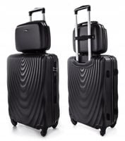 RGL ZESTAW 2w1 DUŻA WALIZKA XXL PODRÓŻNA + KUFEREK KOSMETYCZKA TORBA