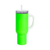 Kubek podróżny ze stali nierdzewnej 1200 ml do sublimacji - matowy zielony neon