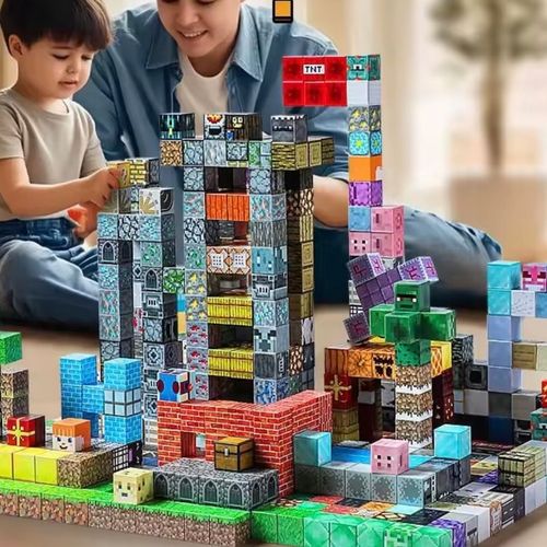 Klocki Magnetyczne Minecraft Sześciany 100 szt. na Arena.pl