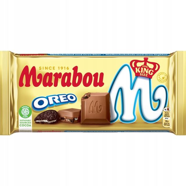 Marabou czekolada mleczna & Oreo 220 g zdjęcie 1