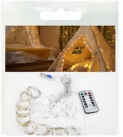 Kurtyna świetlna 200 LED 3x2m Girlanda Lampki drucik Białe ciepłe Pilot