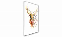 OBRAZ NA SZKLE PROSTOKĄTNY 20x30cm 025 Geometryczny jeleń