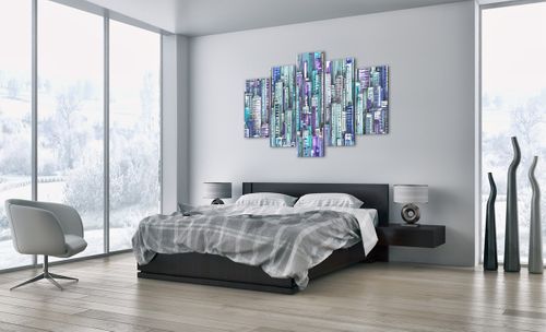 Obraz Na Płótnie - Drapacze Chmur - 150X100 Cm - Ea150X100-3857 na Arena.pl