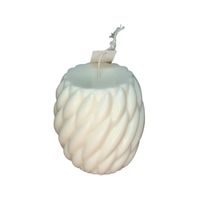 Świeca Dekoracyjna Biała Sojowa Naturalna Ozdobna Prezent Węzły Duża