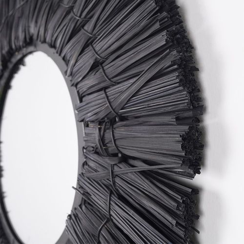 Lustro ścienne czarne okrągłe 32 cm na Arena.pl