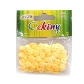 cekiny pastelowe żółte 4027