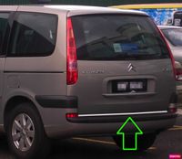 Peugeot 807 - LISTWA CHROM Chromowana Klapa Tuning