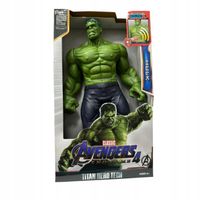 HULK DUŻA RUCHOMA FIGURKA INTERAKTYWNA 30cm DŹWIĘK ŚWIATŁO AVENGERS BOHATER
