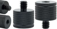Adapter tuleja redukcja 1/4" na M6 statywowa czarna do statywu 20mm