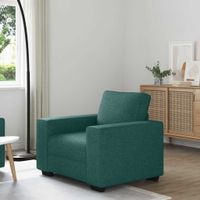 Sofa Fotel Ciemnozielony 60 cm Tkanina