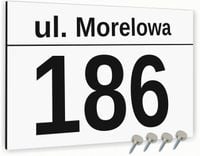 Tabliczka adresowa Dibond Tablica adres posesji Biała 20x15 Różne wzory