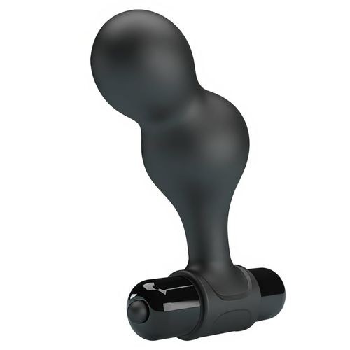 mr. play silicone anal plug, 10 functions of vibration black na Arena.pl