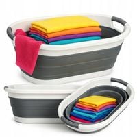 KOSZ NA PRANIE SKŁADANY MISKA SKŁADANA SILIKONOWA 24l wanienka