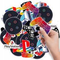 NAKLEJKI ETYKIETY NA ZESZYT NALEPKA Z POSTACIAMI PLAYSTATION WZORY 6 SZT