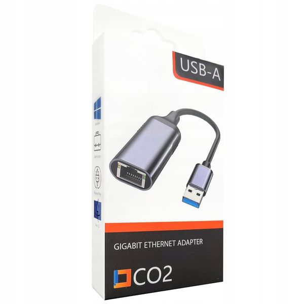 PRZEJŚCIÓWKA USB ETHERNET ADAPTER KARTA SIECIOWA LAN GIGABIT RJ45 1000MBPS zdjęcie 11