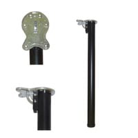 Noga składana czarna do blatu, półki, łóżka 820 mm