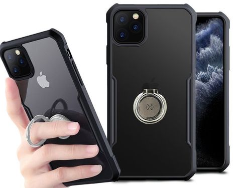 Etui Ring Holder Clear Armor XUNDD do iPhone 11 Pro Max czarne na Arena.pl