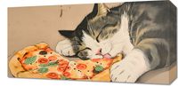 Obraz 60x30cm Pizza Dla Kota