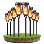 Lampy Solarne Ogrodowe LED Pochodnia Płomień Latarnia Lampki Do Ogrodu