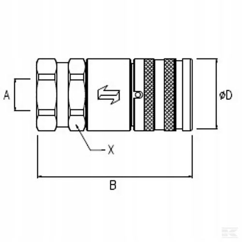 Szybkozłącze Płaskie FFH Gniazdo 3/8" na Arena.pl