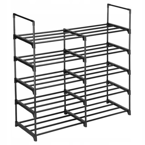 STOJAK NA BUTY OBUWIE REGAŁ PÓŁKA WYSOKA WĄSKA DUŻA MODUŁOWA 10 POZIOMÓW na Arena.pl