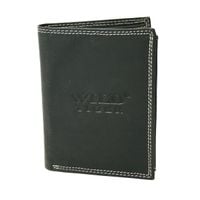 portfel męski pionowy wild tiger - czarny