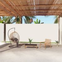 Emaga Zwijana markiza boczna, kremowa, 220x1000 cm