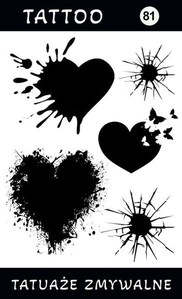Tatuaże zmywalne Serca zdjęcie 1