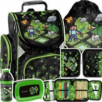 TORNISTER PLECAK SZKOLNY DLA GRACZA PIÓRNIK WOREK BIDON ŚNIADANIÓWKA