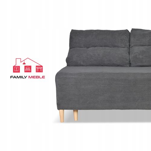 Kanapa sofa KIMO funkcja spania pojemnik Anafi c szara sztruks na Arena.pl