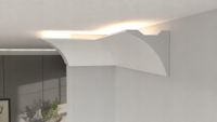 Listwa oświetleniowa ścienna LED DLOS3 8cm x 8cm sztukateria XPS DECOREM