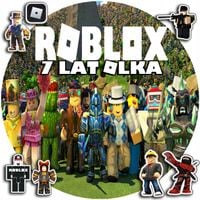 OPŁATEK NA TORT 20CM - ROBLOX GRY DEKORACJA + IMIĘ + GRATIS! 15CM 18CM
