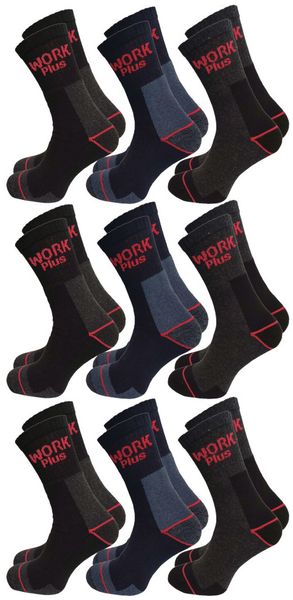 9x Skarpety WORK PLUS robocze mocne grube PL 38-40 zdjęcie 3