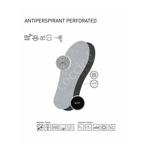 r.36 - wkładki do butów przeciwpotliwe perforowane coccine na Arena.pl