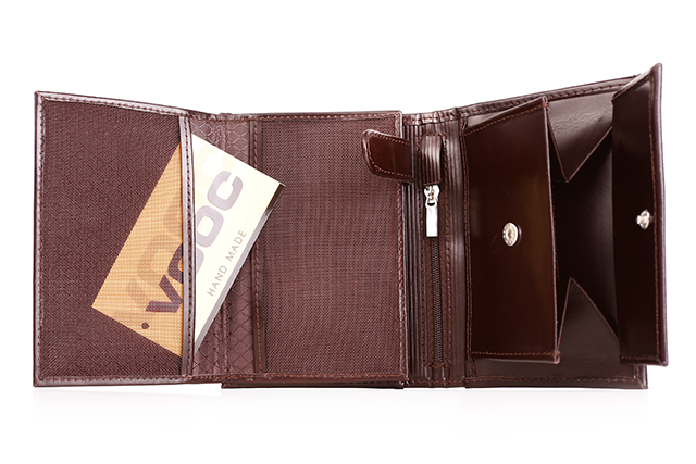 Skórzany portfel męski KEMER VOOC PPM4 Brązowy zdjęcie 2