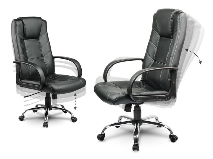 FOTEL BIUROWY OBROTOWY CHROM KRZESŁO SOFOTEL 221 zdjęcie 12