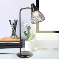 Stojąca lampka biurkowa Fanny 3181 sypialniana do czytania czarna złota