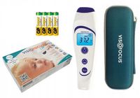 TERMOMETR MEDYCZNY VISIOFOCUS 06400 BEZDOTYKOWY ELEKTRONICZNY Z ETUI