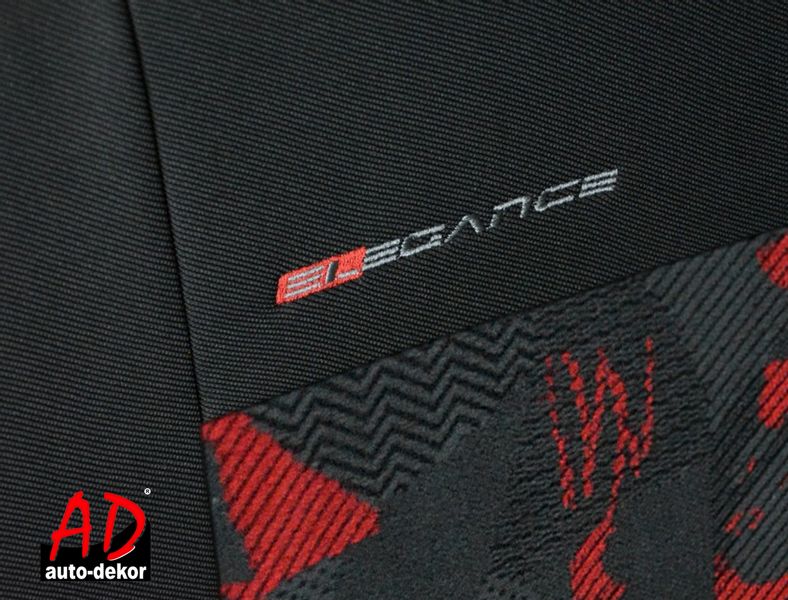 Uniwersalne welurowe pokrowce ELEGANCE CZERWONE do BMW SERIA 5 zdjęcie 4