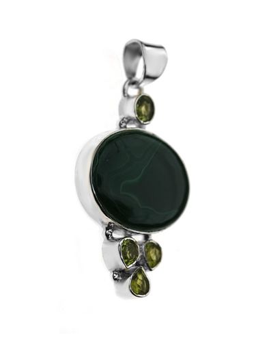 wisiorek ﻿srebro ﻿i malachit na Arena.pl