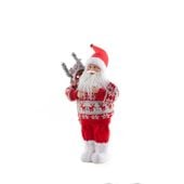 Figurka Świętego Mikołaja Santa Claus 45cm czerowna + biała