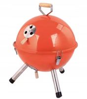 GRIL TURYSTYCZNY Z POKRYWĄ KULISTY GRILL WĘGLOWY PRZENOŚNY OGRODOWY 30 CM