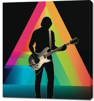 Obraz 90x100cm Pryzmat przez Gitarę