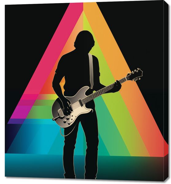 Obraz 90x100cm Pryzmat przez Gitarę zdjęcie 1